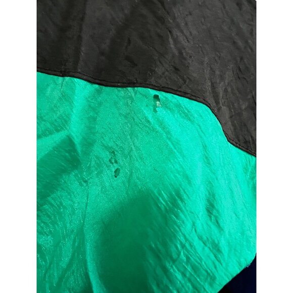 Vintage Turnpoint Abstract Windbreaker Jacket Sz Large Mens Black Green Blue Lon - Picture 7 of 11